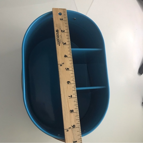 TARGET - Turquoise Enameled Metal Utensil Caddy & Countertop Flatware Organizer - Picture 14 of 16